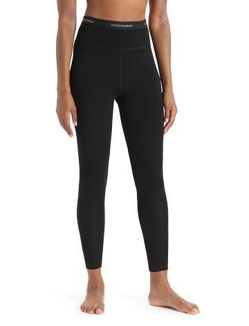 Women's Icebreaker 15.5 Merino Thermal Leggings Base Layers Black | CA 1076YXFU